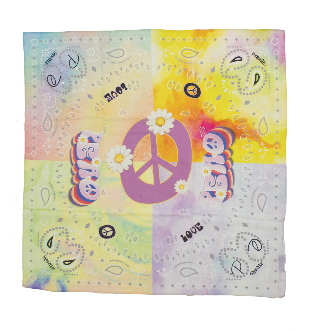 Peace Cotton ☮ Bandana XL Scarf